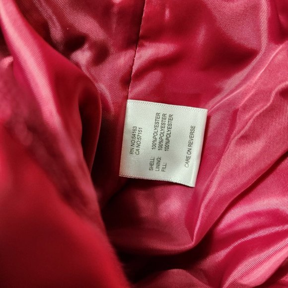 Kenneth Cole Puffer Vest Womens Small Pink Quilted Button Up - Picture 13 of 13
